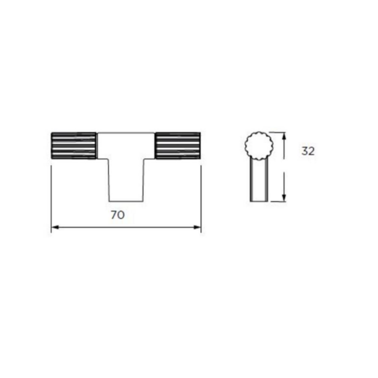 The Bedale T-Bar Knob