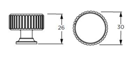 The Corbridge Aged Brass Knob