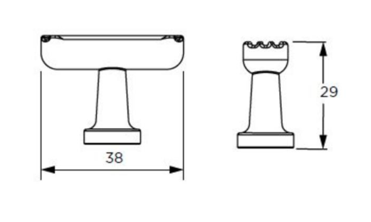 The Corbridge Stainless Steel T-Bar Handle