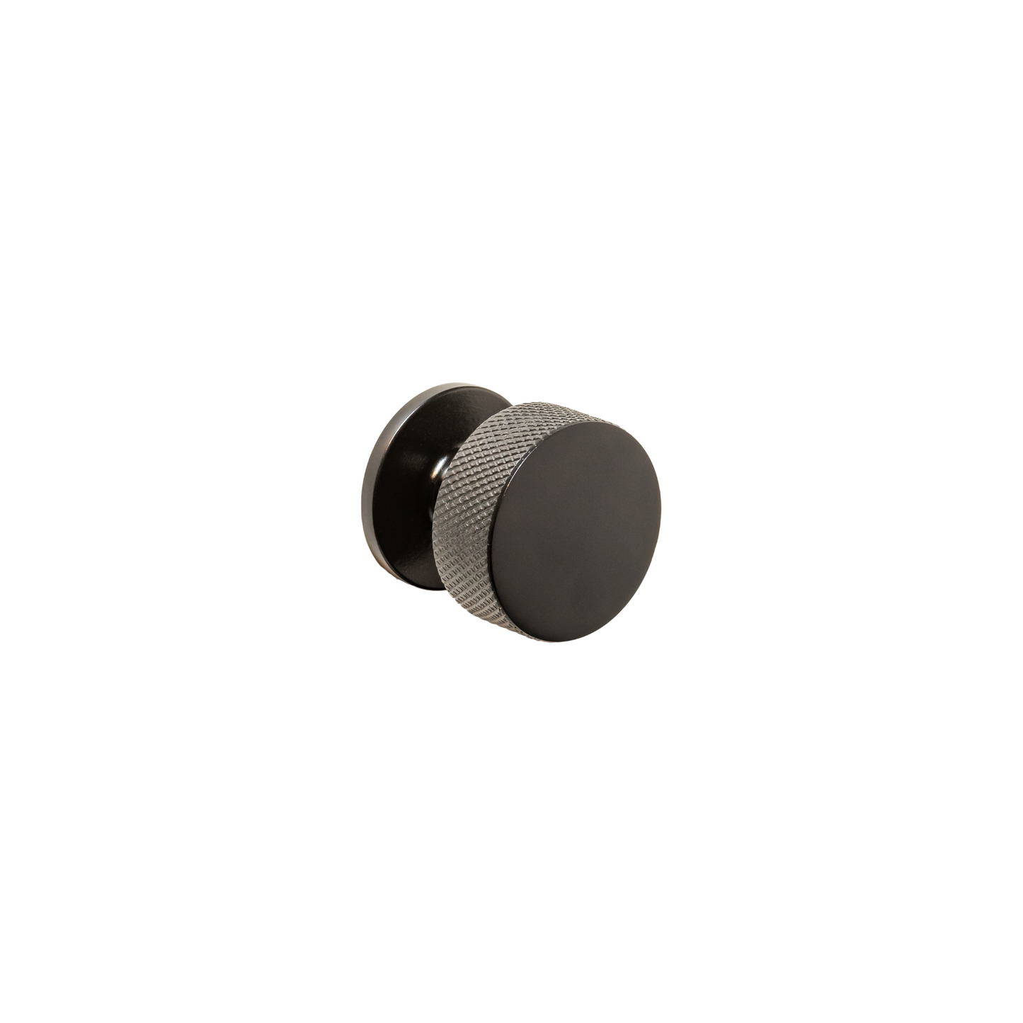 The Grafton Matt Black Knurled Knob