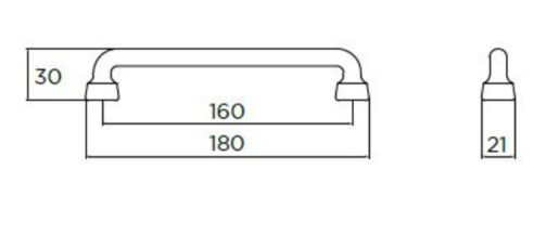 The Skipton Matt Black D-Handle