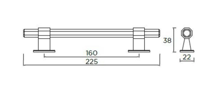 The Harrogate Bar Antique Bronze