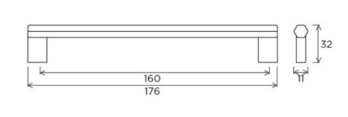 The Helmsley Polished Chrome D-Handle